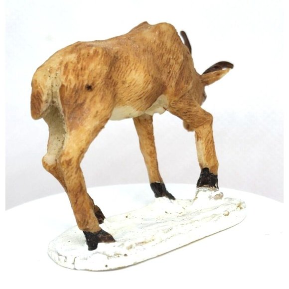 Vintage Lemax White Tail Buck Deer in snow Figurine 1999 IMP Shelf Sitter Home D - Picture 3 of 12